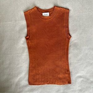 St. John Rib Knit Crewneck Shell